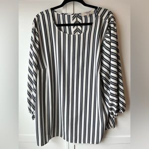 Striped Plus Blouse